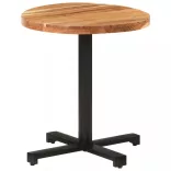kerek tömör akácfa bisztróasztal Ø70 x 75 cm
