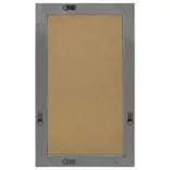 fekete barokk stílusú fali tükör 50 x 80 cm