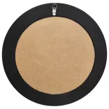 fekete barokk stílusú fali tükör 50 cm