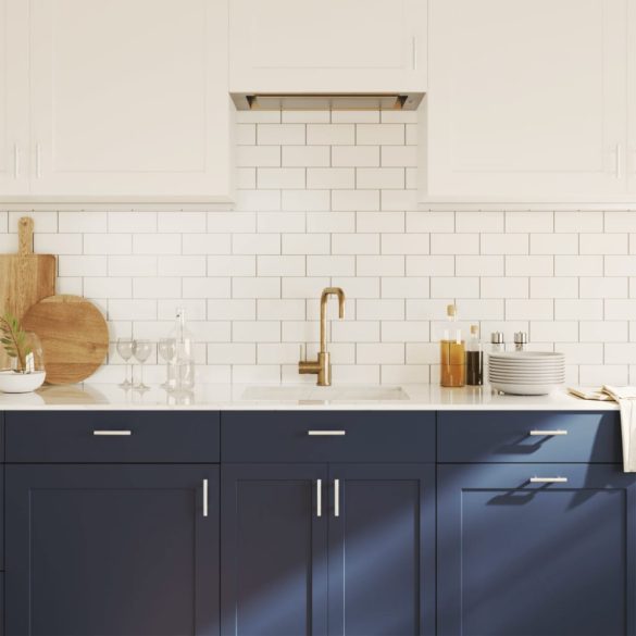 20 db ezüst rozsdamentes acél szekrényfogantyú 64 mm