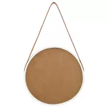 fehér fali tükör pánttal 40 cm