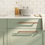 20 db bronz rozsdamentes acél szekrényfogantyú 224 mm