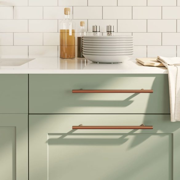 20 db bronz rozsdamentes acél szekrényfogantyú 224 mm