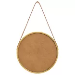 aranyszínű fali tükör pánttal 40 cm