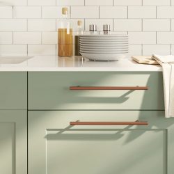 10 db fekete rozsdamentes acél szekrényfogantyú 224 mm