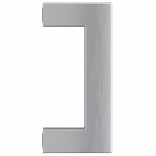 20 db ezüst rozsdamentes acél szekrényfogantyú 64 mm