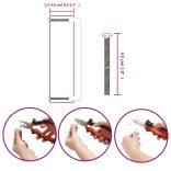 20 db fekete rozsdamentes acél szekrényfogantyú 224 mm