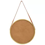 aranyszínű fali tükör pánttal 50 cm