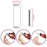 10 db ezüst rozsdamentes acél szekrényfogantyú 192 mm