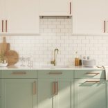 10 db bronz rozsdamentes acél szekrényfogantyú 192 mm