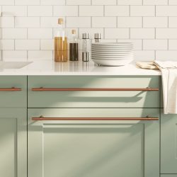 20 db bronz rozsdamentes acél szekrényfogantyú 480 mm