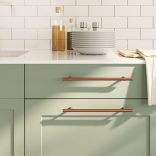 10 db fekete rozsdamentes acél szekrényfogantyú 224 mm