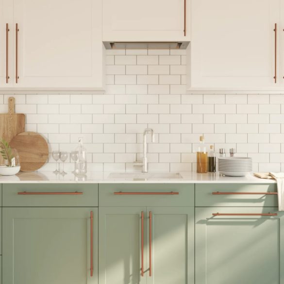 10 db bronz rozsdamentes acél szekrényfogantyú 320 mm