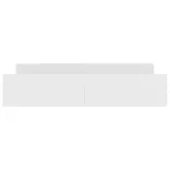 fehér ágykeret fej- és lábtámlával 200x200 cm