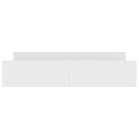 fehér ágykeret fej- és lábtámlával 200x200 cm