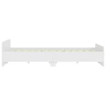 fehér ágykeret fej- és lábtámlával 200x200 cm