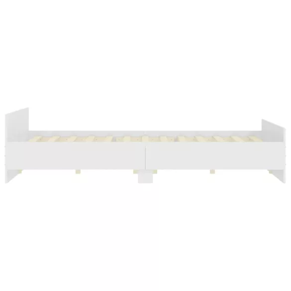 fehér ágykeret fej- és lábtámlával 200x200 cm