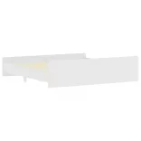 fehér ágykeret fej- és lábtámlával 200x200 cm