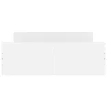 fehér ágykeret fej- és lábtámlával 120x200 cm