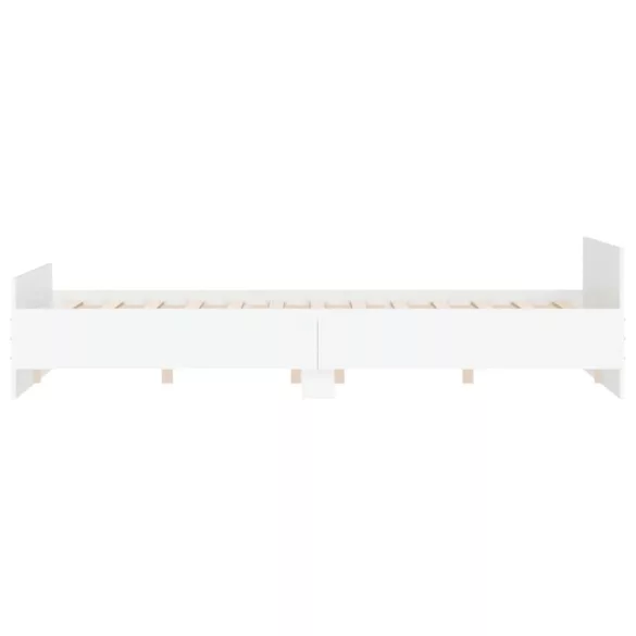 fehér ágykeret fej- és lábtámlával 150x200 cm