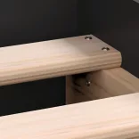 fekete ágykeret fej- és lábtámlával 150 x 200 cm