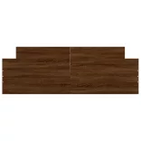 barna tölgyszínű ágykeret fej- és lábtámlával 150 x 200 cm