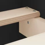 fekete ágykeret fej- és lábtámlával 160 x 200 cm