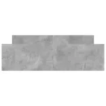 betonszürke ágykeret fej- és lábtámlával 160 x 200 cm