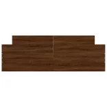 barna tölgyszínű ágykeret fej- és lábtámlával 160 x 200 cm