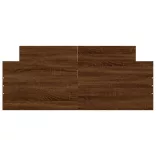 barna tölgyszínű ágykeret fej- és lábtámlával 120 x 190 cm