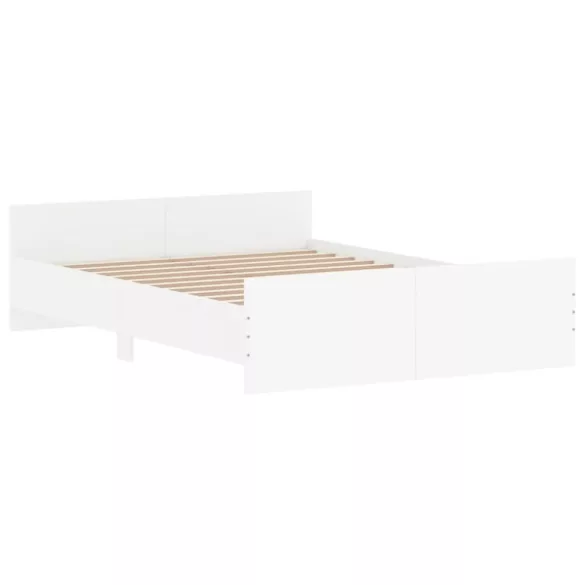 fehér ágykeret fej- és lábtámlával 135 x 190 cm