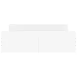 fehér ágykeret fej- és lábtámlával 135 x 190 cm