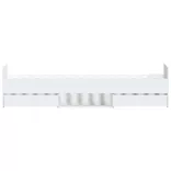 fehér ágykeret fej- és lábtámlával 100 x 200 cm