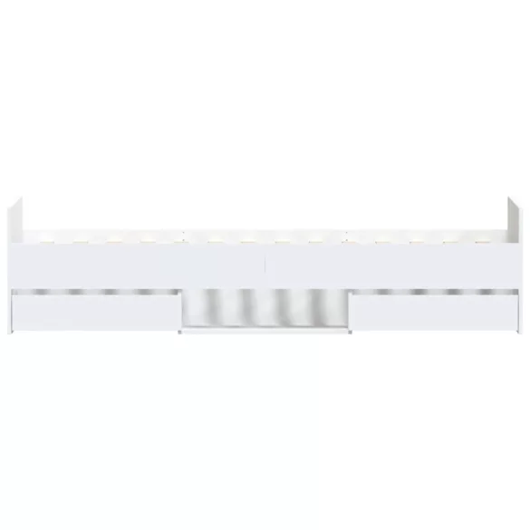 fehér ágykeret fej- és lábtámlával 100 x 200 cm