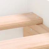 fehér ágykeret fej- és lábtámlával 100 x 200 cm