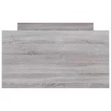 szürke sonoma színű ágykeret fej- és lábtámlával 90 x 200 cm
