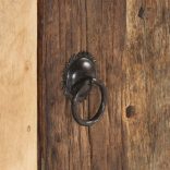 tömör akác és újrahasznosított fa tévészekrény 120x30x40 cm