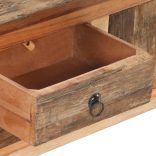 tömör akác és újrahasznosított fa tévészekrény 120x30x40 cm