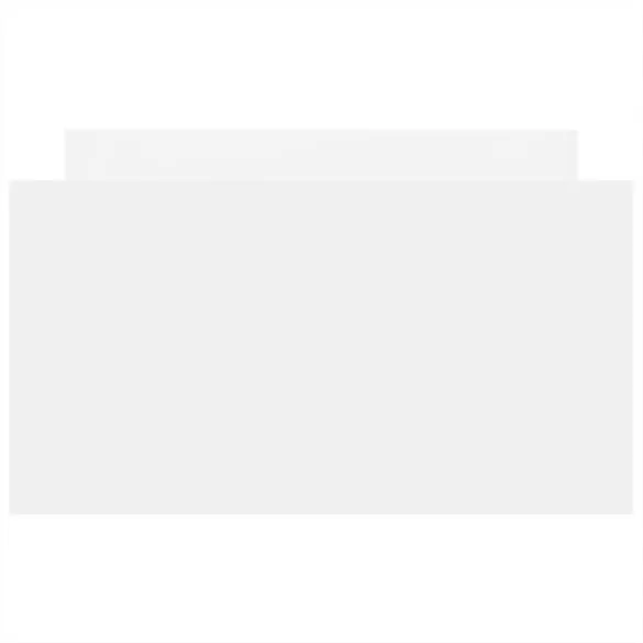 fehér ágykeret fej- és lábtámlával 90 x 190 cm