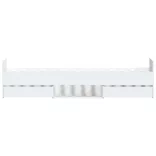 fehér ágykeret fej- és lábtámlával 90 x 190 cm