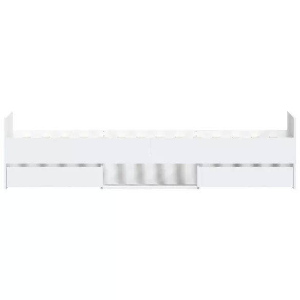 fehér ágykeret fej- és lábtámlával 90 x 190 cm