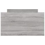 szürke sonoma színű ágykeret fej- és lábtámlával 90 x 190 cm