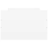 fehér ágykeret fej- és lábtámlával 75 x 190 cm