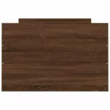 barna tölgyszínű ágykeret fej- és lábtámlával 75 x 200 cm
