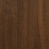 barna tölgyszínű ágykeret fej- és lábtámlával 75 x 200 cm