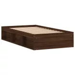 barna tölgyszínű ágykeret 90 x 200 cm