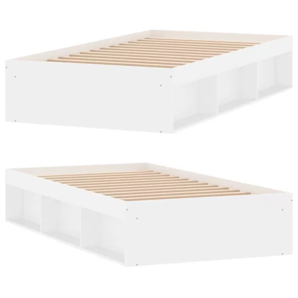 fehér ágykeret 100x200 cm