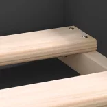 fekete ágykeret 100 x 200 cm