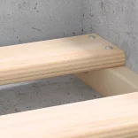 betonszürke ágykeret 100 x 200 cm