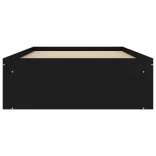 fekete ágykeret 90 x 190 cm